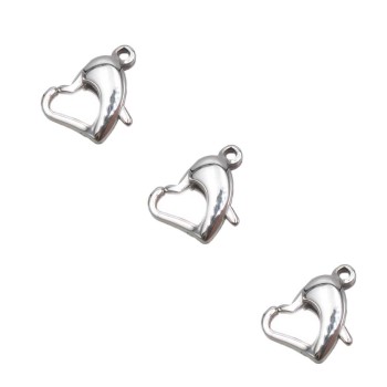 Moschettone in acciaio cuore 11 mm pacco 1 pz Moschettone in acciaio cuore 11 mm pacco 1 pz