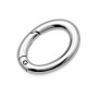 Chiusura moschettone ovale in acciaio 15x11 mm conf. 1 pz