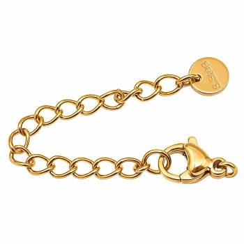 Chiusura estensore acciaio 7 cm con bollatina tonda conf. 2 pz