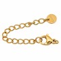 Chiusura estensore acciaio 7 cm con bollatina tonda conf. 2 pz