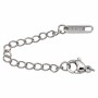 Chiusura estensore acciaio 7.5 cm con bollatina ovale conf. 2 pz