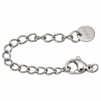 Chiusura estensore acciaio 6 cm bollatina tonda conf.2 pz