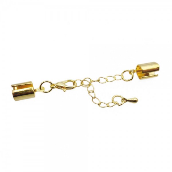 Chiusure Complete | Chiusura completa placcata oro lucido foro 3.3 mm pacco 1 pz - chiuor932