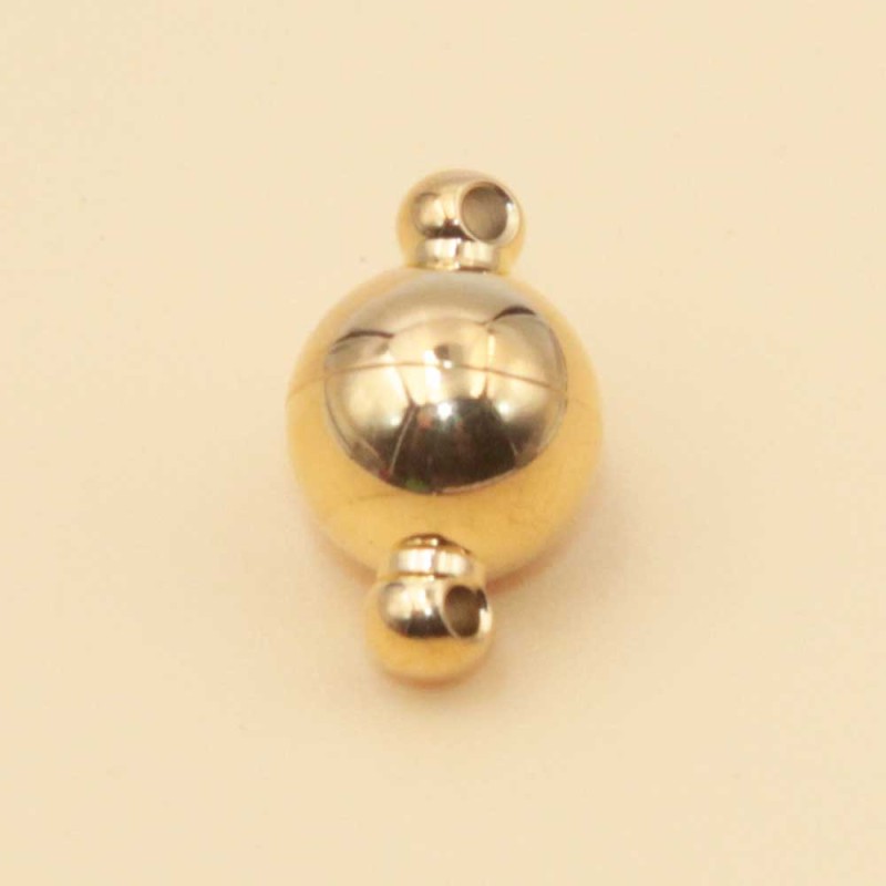 Chiusura a calamita oro in acciaio 6 mm 1 pz - cal-8mm-2 - pietreeminuterie.com Chiusura a calamita oro in acciaio 6 mm 1 pz (cal-8mm-2) - pietreeminuterie.com