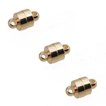 Chiusura magnetica placcata oro 14 kt 10x6 mm 1 pz Chiusura magnetica placcata oro 14 kt 10x6 mm 1 pz