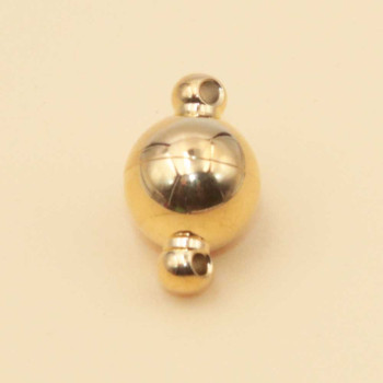 Chiusura a calamita oro in acciaio 8 mm 1 pz