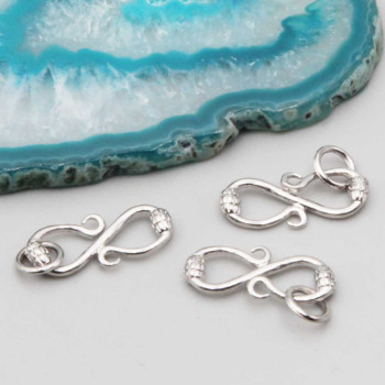 Chiusura a S top quality 20 mm decorata conf. 2 pz Chiusura a S top quality 20 mm decorata conf. 2 pz