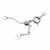 Estensore per collana e bracciale placcata argento 925 65 mm con pendente cuore conf.1 pz