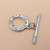 Chiusura a t bar con strass 18x14 mm 1 pz