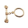 Chiusura a T Bar oro 13.6 mm 1 pz