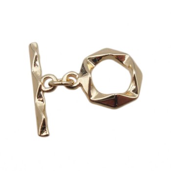 Chiusura a t bar oro 13 mm 1 pz
