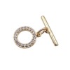 Chiusura a T Bar oro con strass 8.8 mm 1 pz - tbar88ch - pietreeminuterie.com Chiusura a T Bar oro con strass 8.8 mm 1 pz (tbar88ch) - pietreeminuterie.com