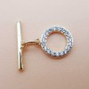 Chiusura a T Bar oro con strass 8.8 mm 1 pz - tbar88ch - pietreeminuterie.com Chiusura a T Bar oro con strass 8.8 mm 1 pz (tbar88ch) - pietreeminuterie.com