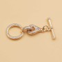 Chiusura a t bar strass 40 mm 1 pz