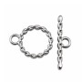 Chiusura a T-Bar acciaio stile catena 12 mm conf. 2 pz