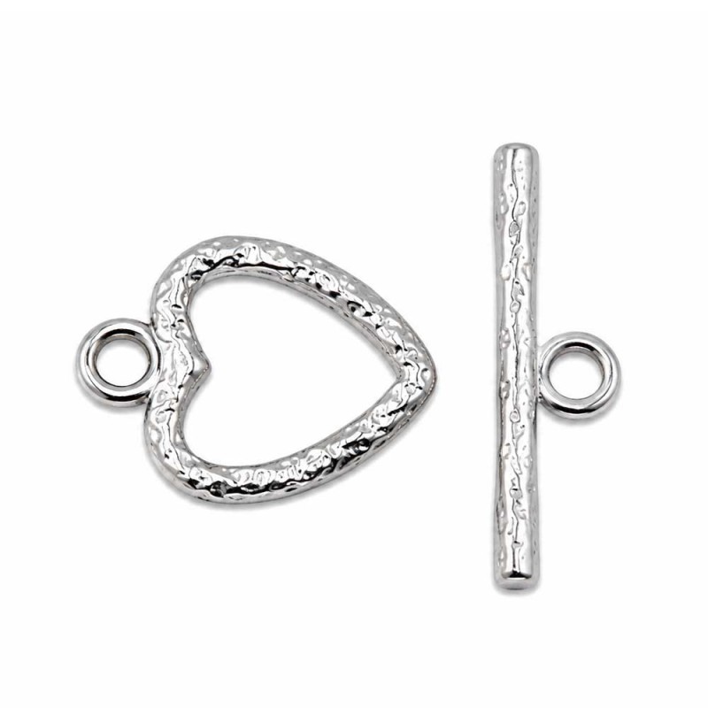 Chiusura a t-bar acciaio cuore diamantata 13 mm conf. 2pz