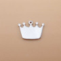 Charms in acciaio coroncina 12x9 mm 2 pz