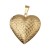 Ciondoli in acciaio oro cuore 27 mm inciso conf. 1 pz
