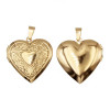Ciondoli in acciaio oro cuore 27 mm inciso conf. 1 pz (27-heart4) - pietreeminuterie.com