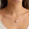 Ciondolo in acciaio oro cuore smaltato rosa 24 mm conf. 1 pz Ciondolo in acciaio oro cuore smaltato rosa 24 mm conf. 1 pz