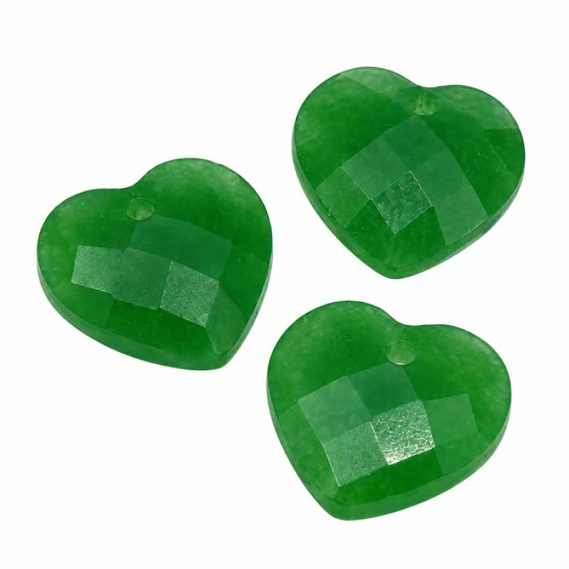 Ciondolo avventurina cuore 11 mm sfac. conf. 1 pz Ciondolo avventurina cuore 11 mm sfac. conf. 1 pz