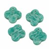 Ciondolo amazzonite sfac. quadrifoglio 12 mm conf. 1 pz Ciondolo amazzonite sfac. quadrifoglio 12 mm conf. 1 pz