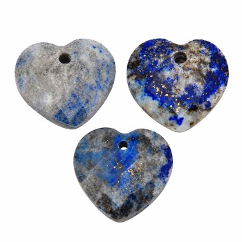 Ciondolo sodalite cuore 11 mm sfac. conf. 1 pz
