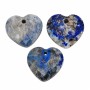 Ciondolo sodalite cuore 11 mm sfac. conf. 1 pz