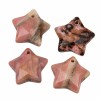 Ciondolo rodonite stella 11 mm sfac. conf. 1 pz