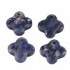 Ciondolo lapislazzuli sfac. quadrifoglio 12 mm conf. 1 pz Ciondolo lapislazzuli sfac. quadrifoglio 12 mm conf. 1 pz