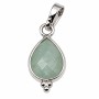 Ciondolo avventurina goccia 16 mm argento conf. 1 pz
