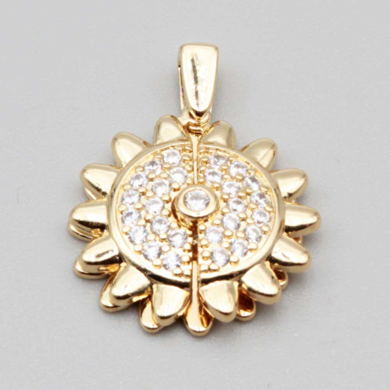 Ciondolo tondo apribile 22 mm conf. 1 pz (con-cio23) - pietreeminuterie.com