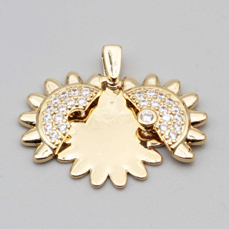 Ciondolo tondo apribile 22 mm conf. 1 pz (con-cio23) - pietreeminuterie.com