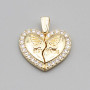 Ciondolo cuore apribile 18 mm conf. 1 pz