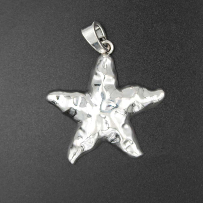 Ciondolo in zama stella 54x57 mm conf. 1 pz (zama-8) - pietreeminuterie.com