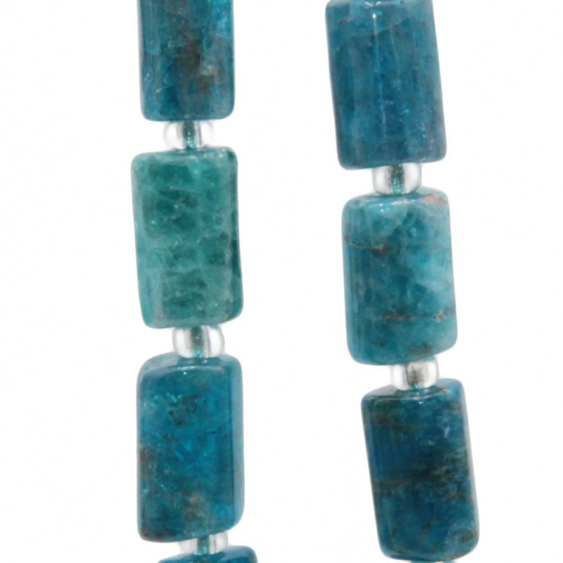 Agata Blu colonna 9x6.5 mm circa conf. 5 pz (colo-px8) - pietreeminuterie.com