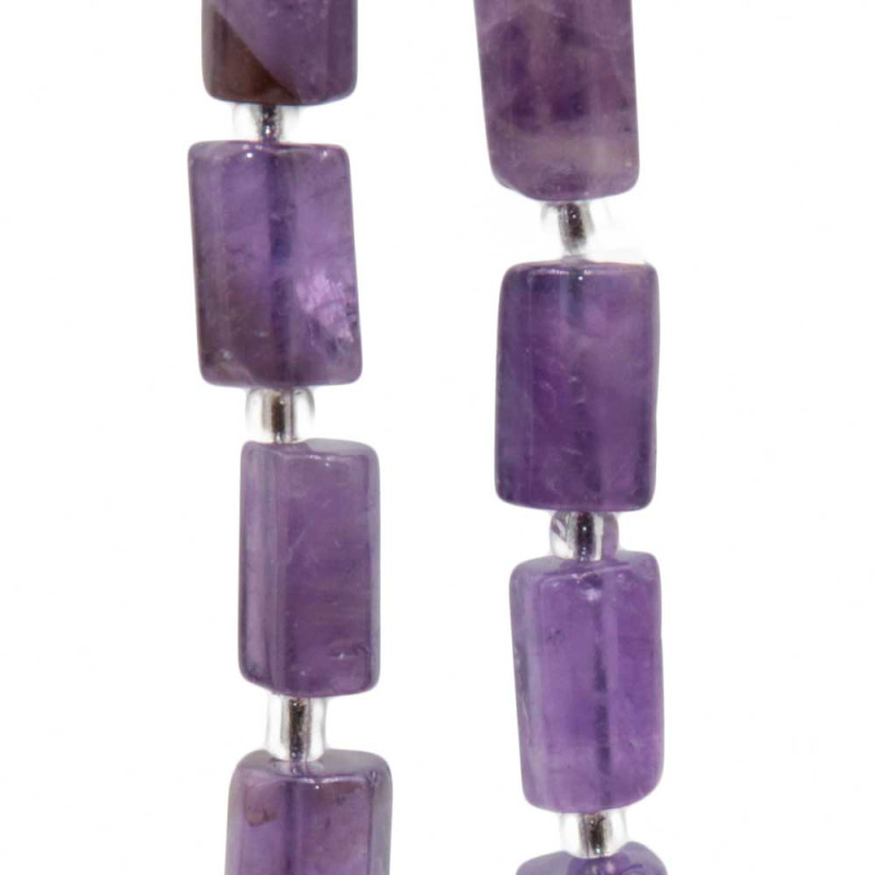Ametista colonna 9x6.5 mm circa conf. 5 pz (colo-p33) - pietreeminuterie.com