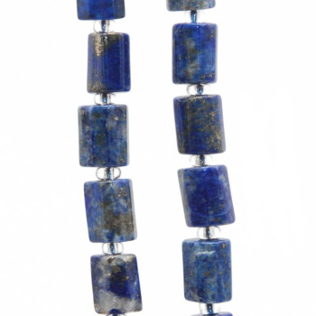 Lapislazzuli colonna 9x6.5 mm circa conf. 5 pz