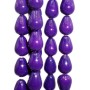 Gocce conchiglia smaltata viola 9.5x6 mm lisce grado A+ pacco 10 pz