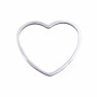 Connettore cuore in acciaio 20 mm pacco 2 pezzi