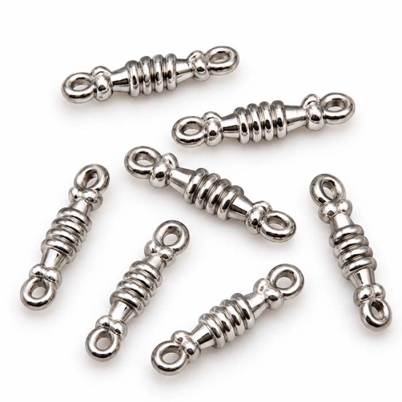 Connettori in acciaio colonna 10 mm conf. 6 pz