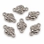 Connettori in acciaio fiore 10 mm conf. 6 pz