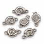 Connettori in acciaio conchiglia 10 mm conf. 6 pz