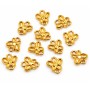 Connettori in acciaio farfalla 7 mm oro conf. 6 pz