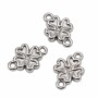 Connettori in acciaio quadrifoglio 8 mm conf. 10 pz