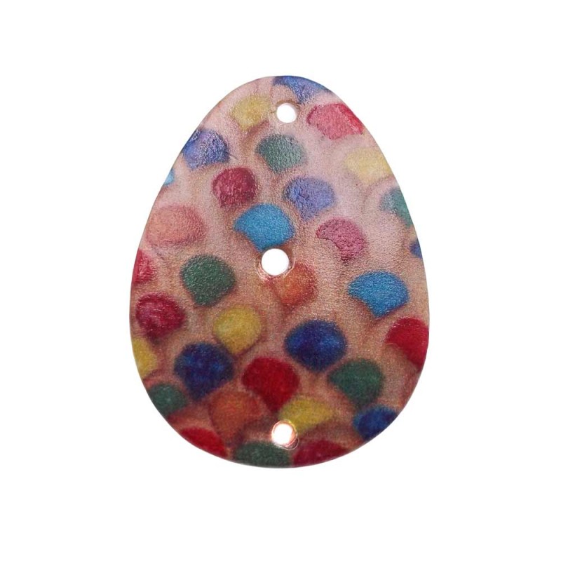 Connettore in Madreperla 39x29 mm colorato 1 pz (Cnn95) - pietreeminuterie.com