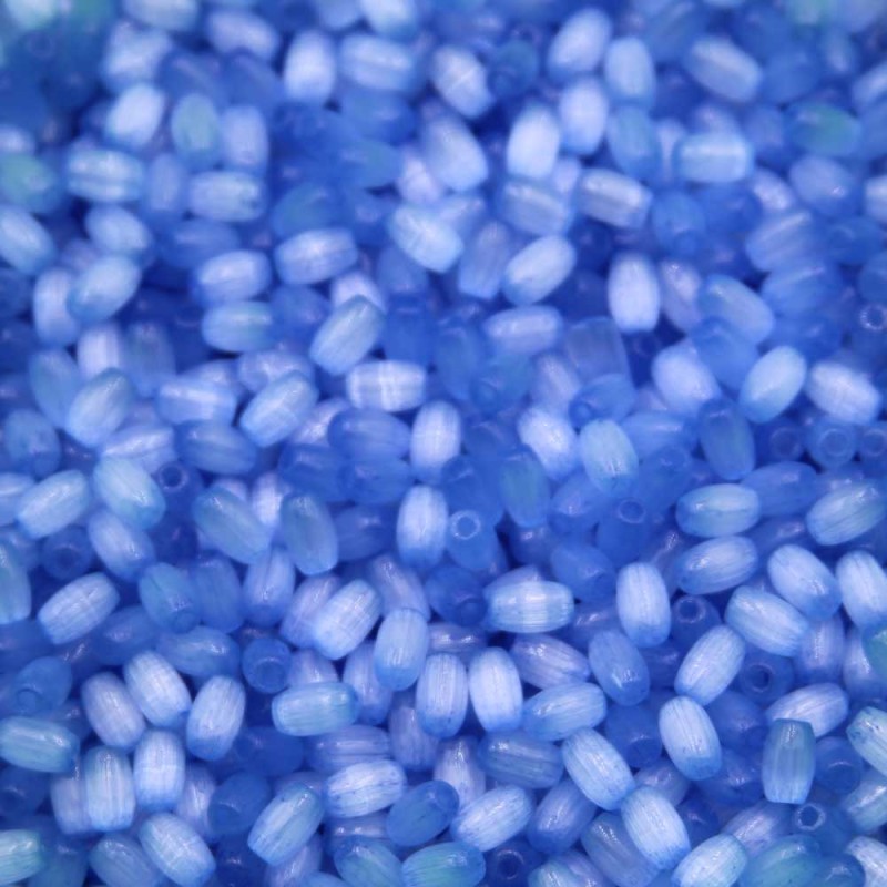 Perline occhi di gatto azzurre barilotto 5x3 mm A++ quality conf. 10 GR 70 pz circa Perline occhi di gatto azzurre barilotto 5x3 mm A++ quality conf. 10 GR 70 pz circa