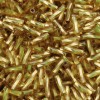 Perline vetro tubicino oliva chiaro 7x2 mm conf. 5 GR (circa 150 pz) Perline vetro tubicino oliva chiaro 7x2 mm conf. 5 GR (circa 150 pz)