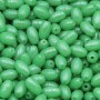 Perline in vetro Chicco di riso 7x4 mm verde conf. 20 GR (circa 90 pz)