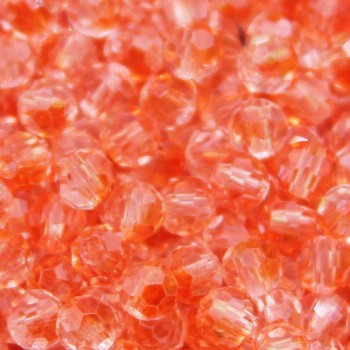 Perline mezzi cristalli arancio sfac. 4 mm A++ conf. 20 GR circa 200 pz